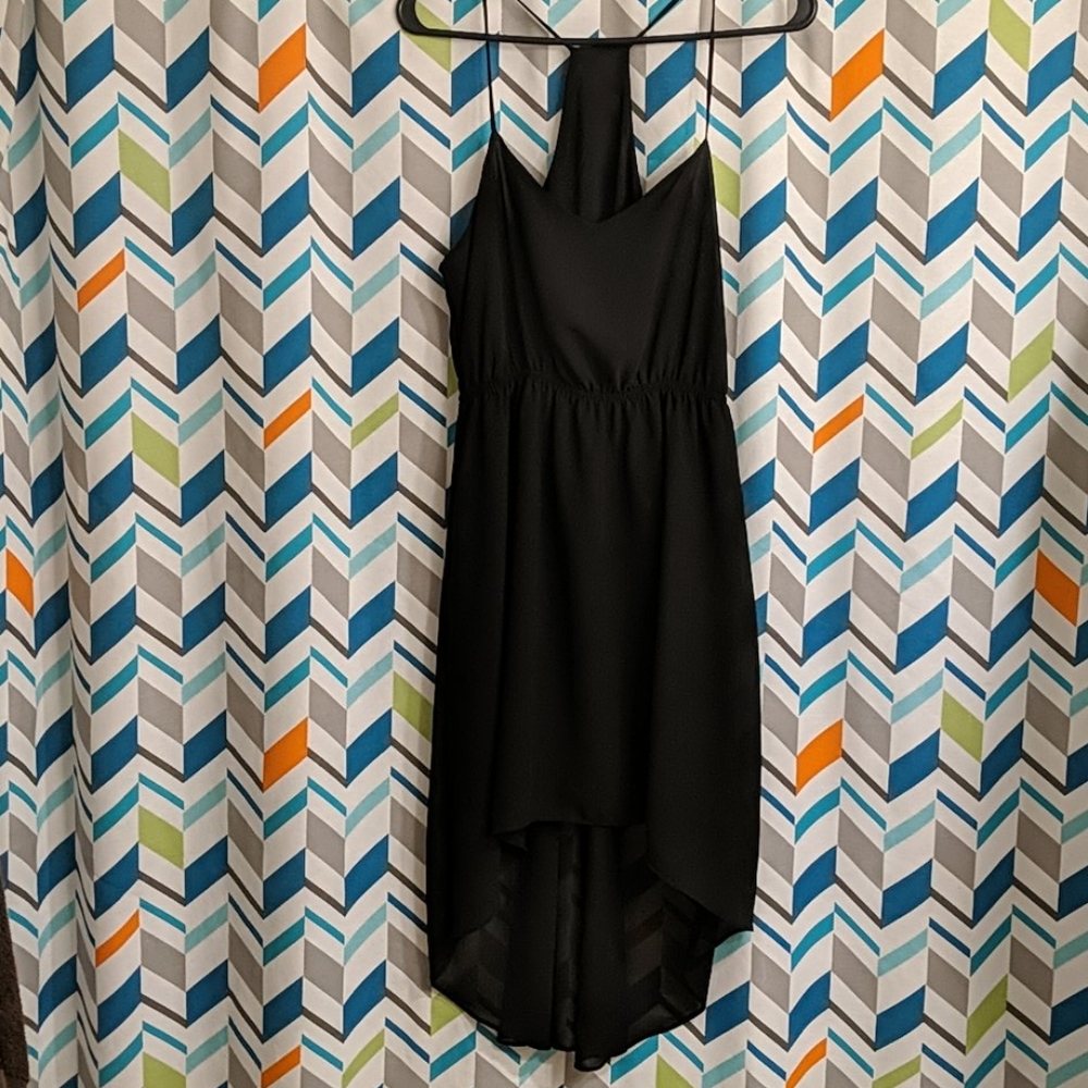 Black strap dress